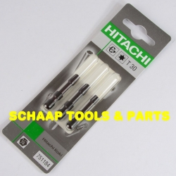 Bit Torx impakt T30 x 38 mm krachtbit voor slagschroefmachines per 3 verpakt | 751184